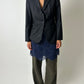 Sheer sequin skirt | Dark Blue