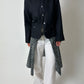 Linen blazer jacket | Black