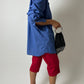 Capri stretch trousers | Red