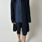 Silk dotted top | Blue / White