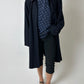 Silk dotted top | Blue / White