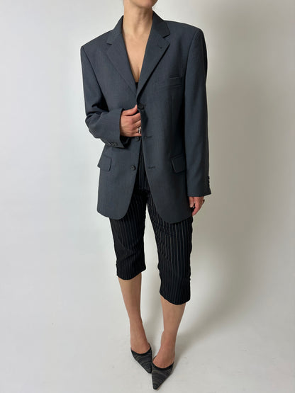 Relaxed fit blazer | Slate blue