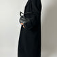 Long wool cashmere coat | Black