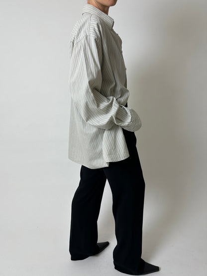 Striped shirt | Grey / White