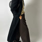 Long wool cashmere coat | Black