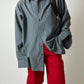 Relaxed fit striped shirt | Grey / White