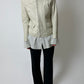 Leather fitted jacket | Stone