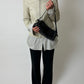 Leather shoulder bag | Black
