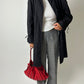 Wide leg trousers | Grey melee
