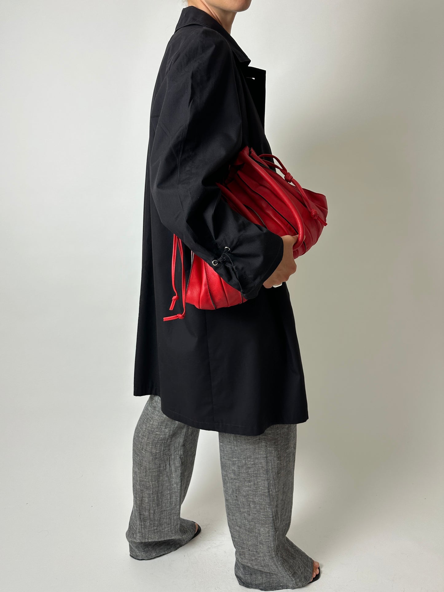 Wide leg trousers | Grey melee