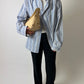 Oversized striped shirt | Off white | Blue