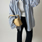 Oversized striped shirt | Off white | Blue