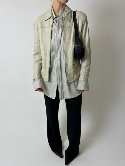 Striped shirt | Grey / White