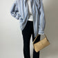 Oversized striped shirt | Off white | Blue