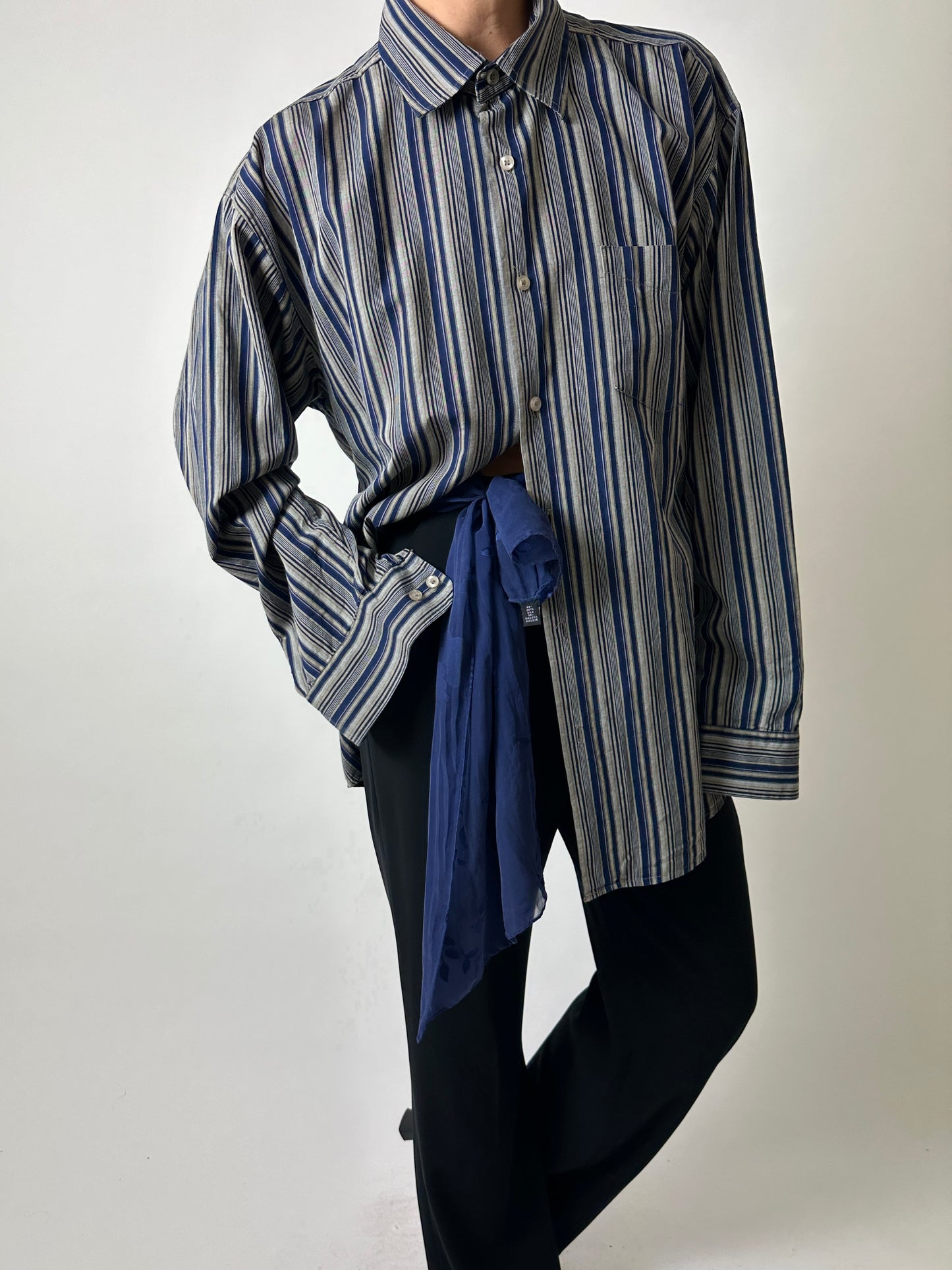 Sheer scarf | Navy