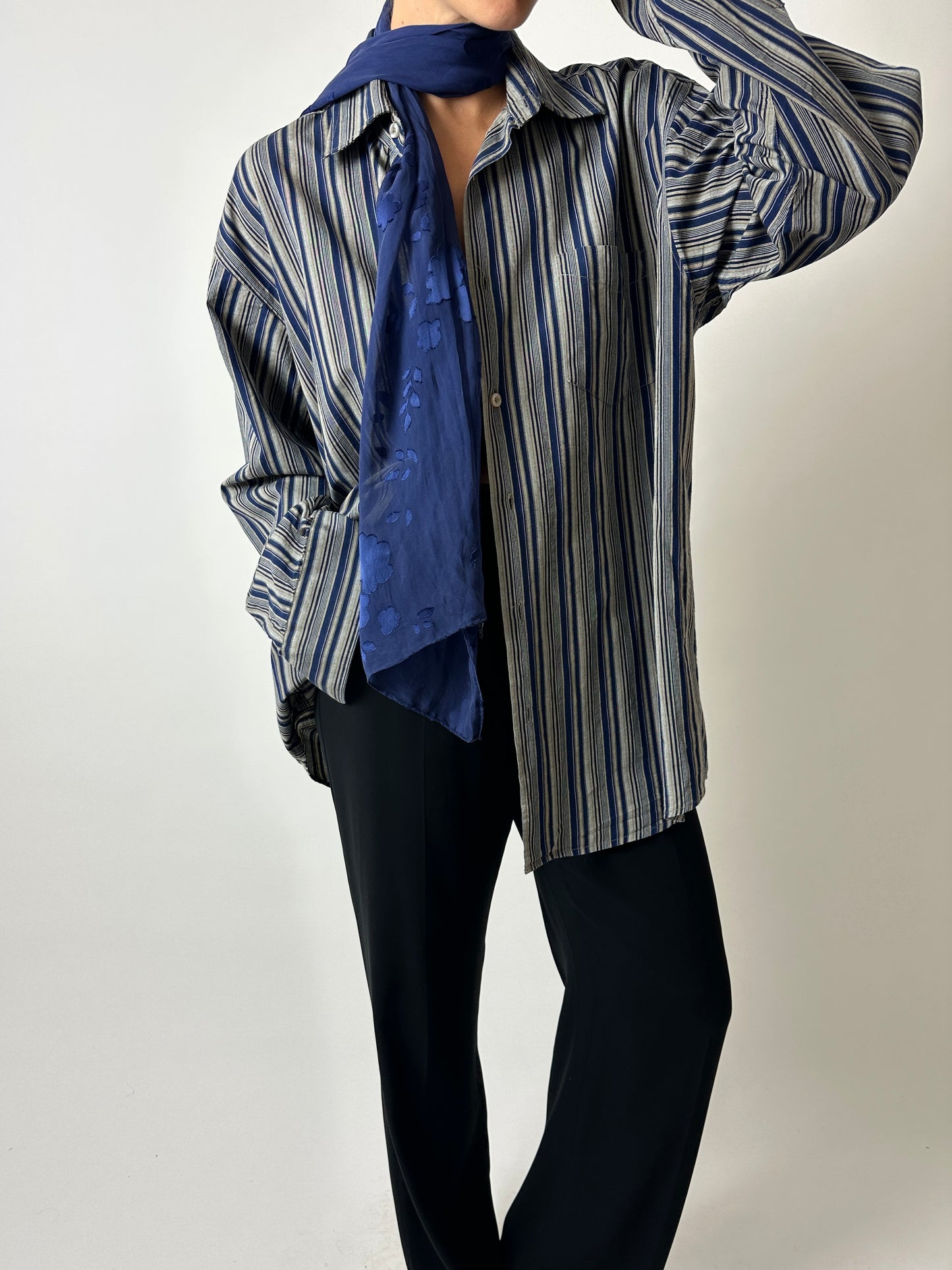 Sheer scarf | Navy