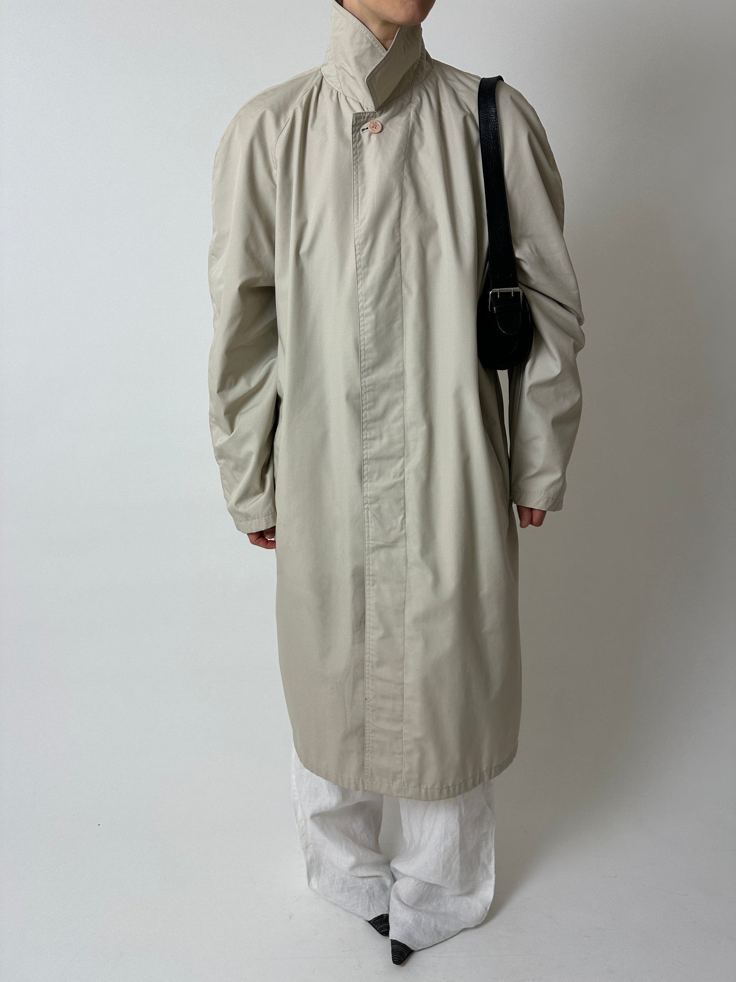 Long mac coat | Sand