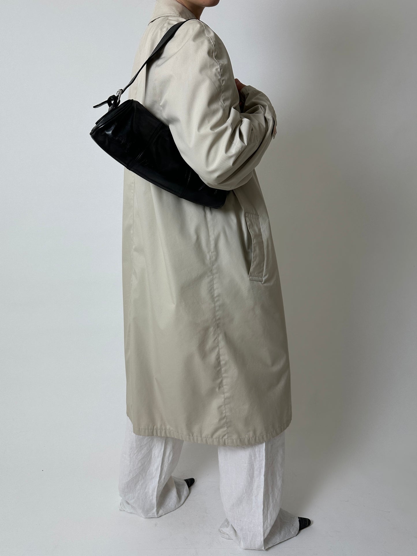 Long mac coat | Sand