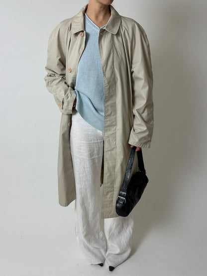 Long mac coat | Sand