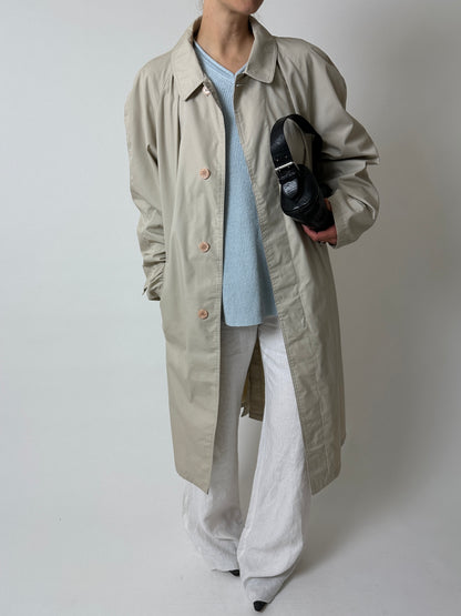 Long mac coat | Sand
