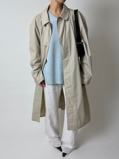 Long mac coat | Sand
