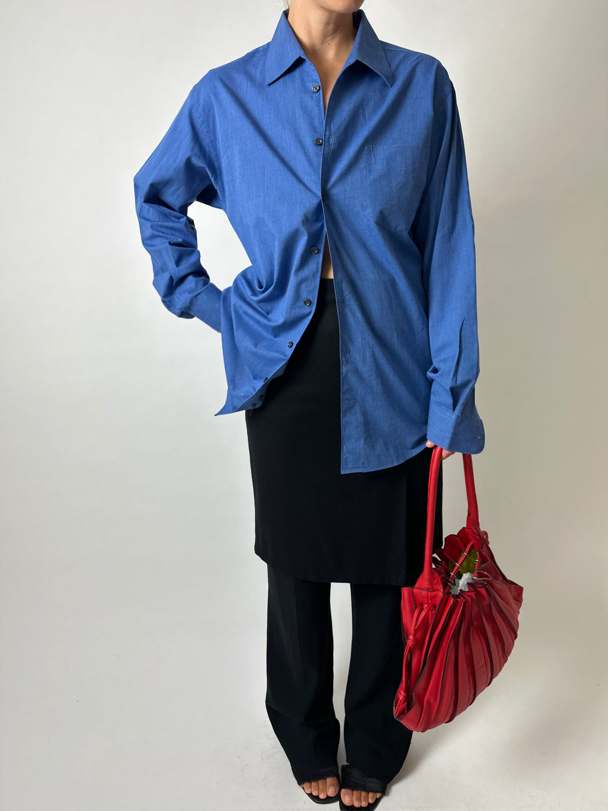 Wool pencil skirt | Black