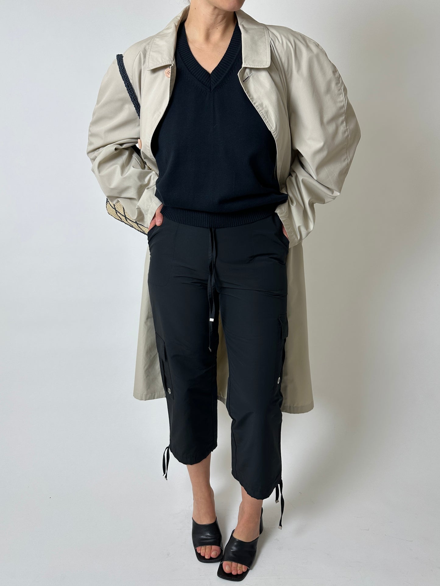Capri trousers | Black