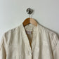 Embroidered silk jacket | Off white