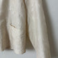 Embroidered silk jacket | Off white