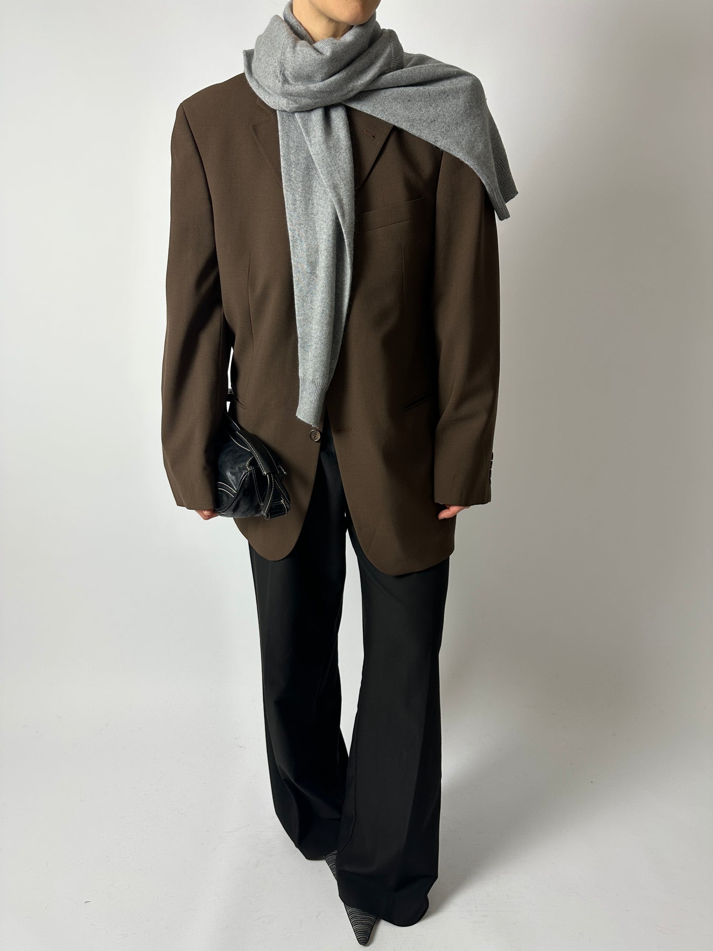 Relaxed blazer | Dark Brown