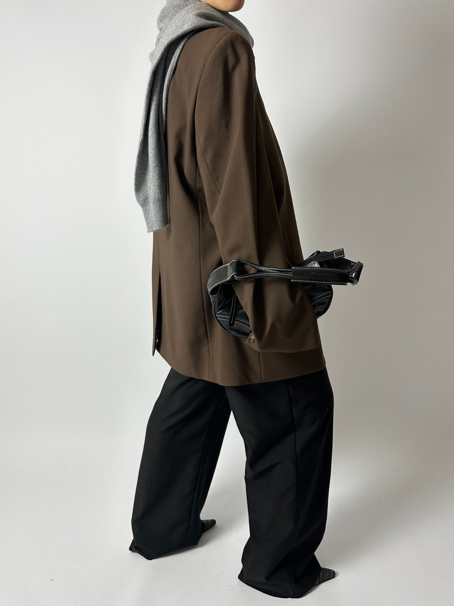 Relaxed blazer | Dark Brown