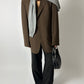 Relaxed blazer | Dark Brown