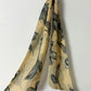 Sheer floral scarf | Butter / grey