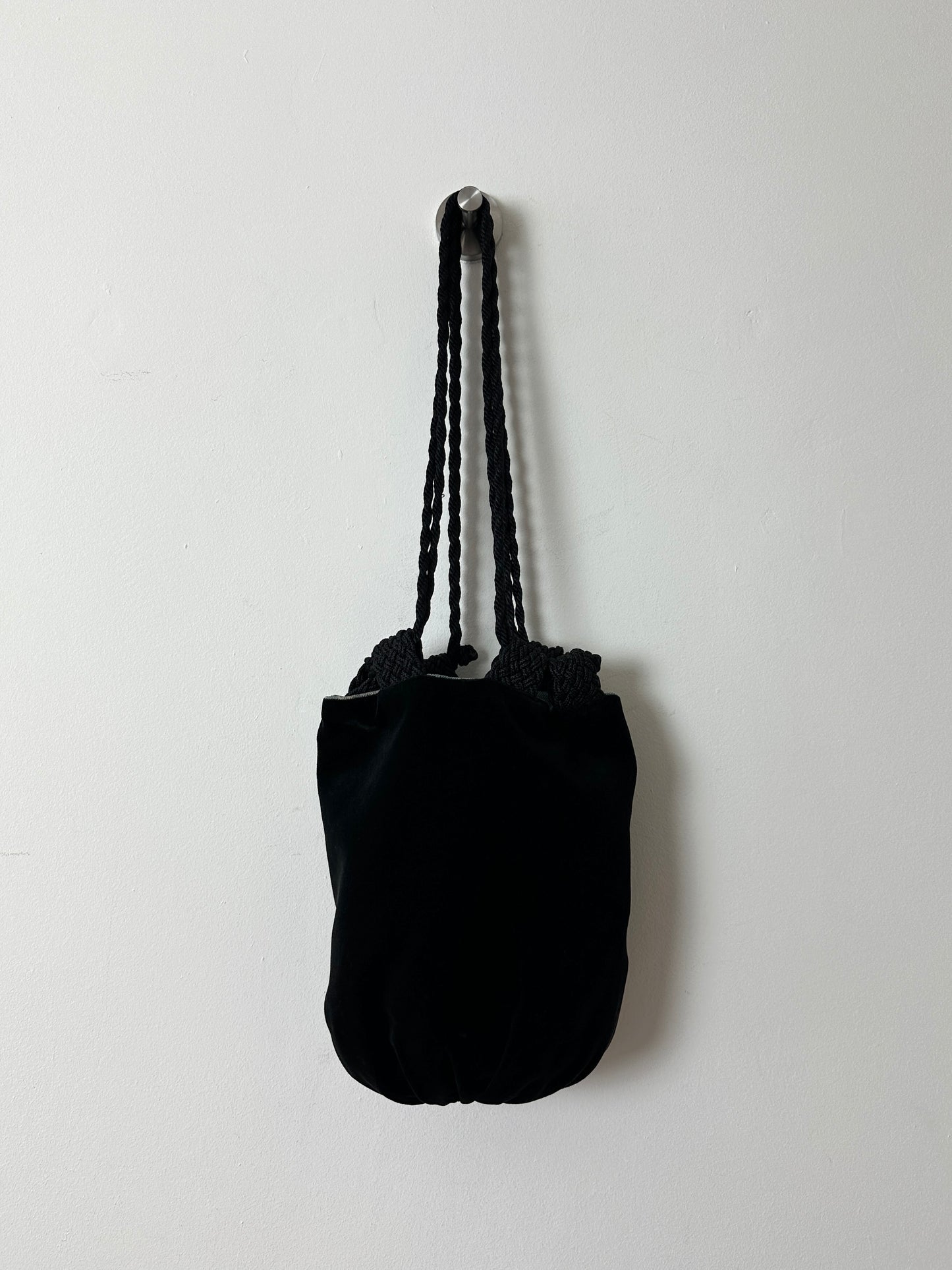 Handmade velvet bag | Black