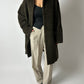 Wool mohair coat | Dark green