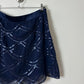 Sheer sequin skirt | Dark Blue