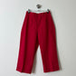 Capri stretch trousers | Red