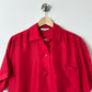 Silk blouse | Red