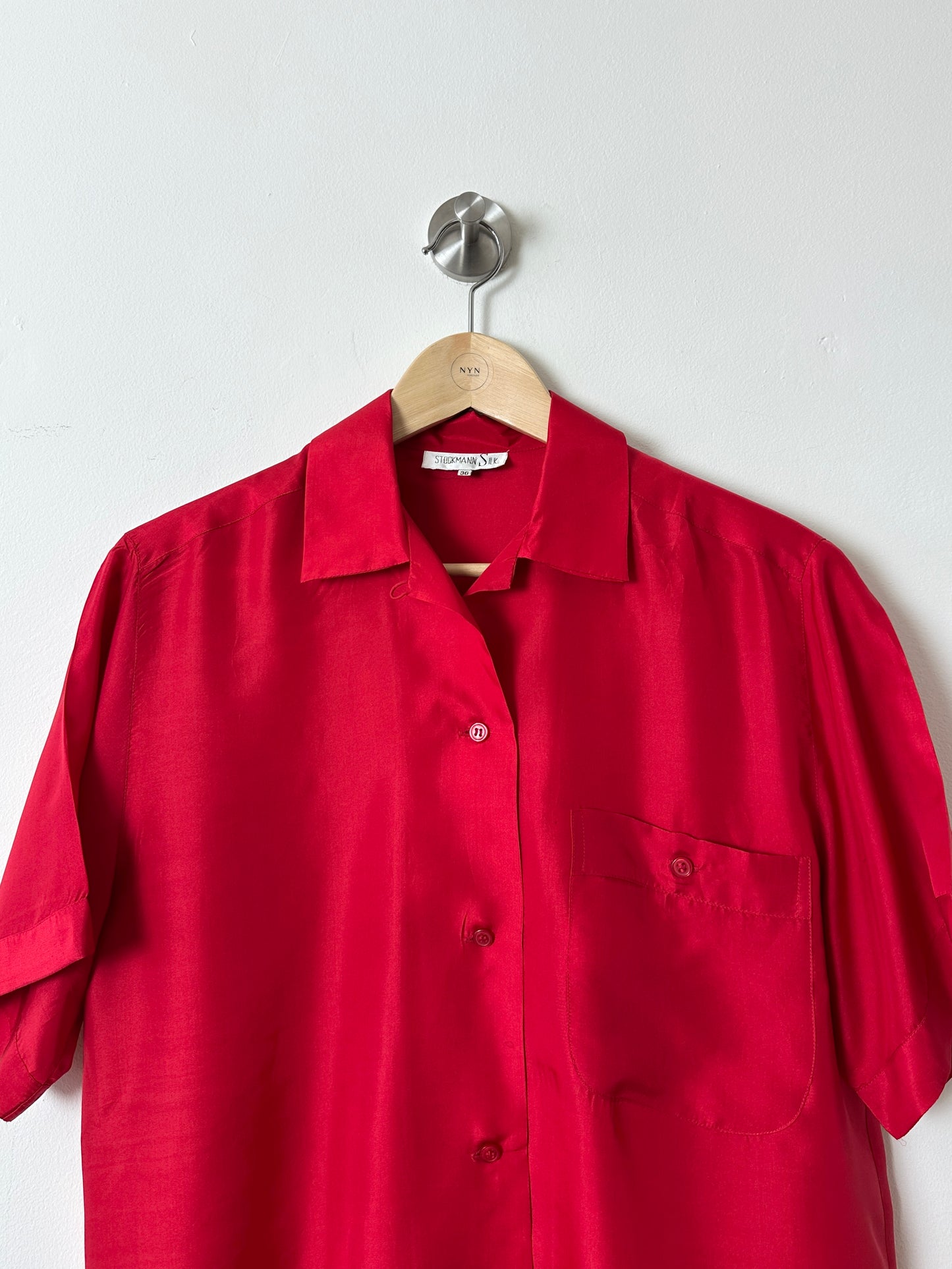 Silk blouse | Red