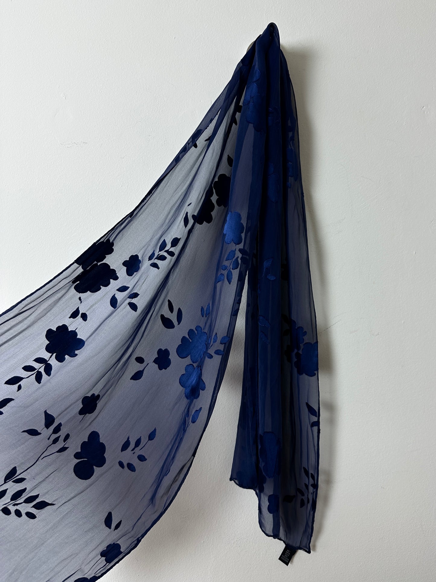 Sheer scarf | Navy