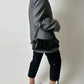 Double-breasted linen blazer | Silver grey