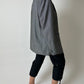 Double-breasted linen blazer | Silver grey