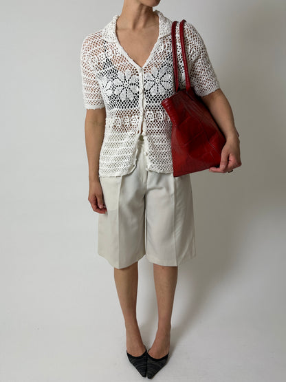 Crochet blouse | Off white