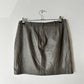 Leather mini skirt | Grey