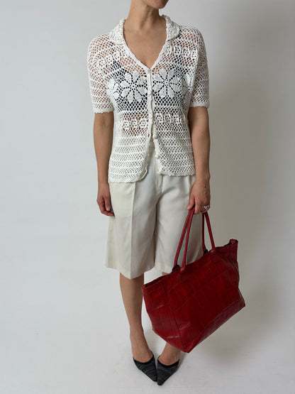 Crochet blouse | Off white