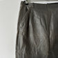 Leather mini skirt | Grey