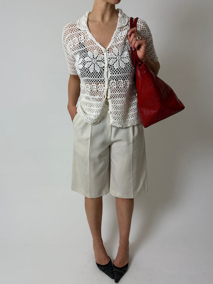 Crochet blouse | Off white