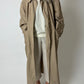 Long trench coat | Soft beige