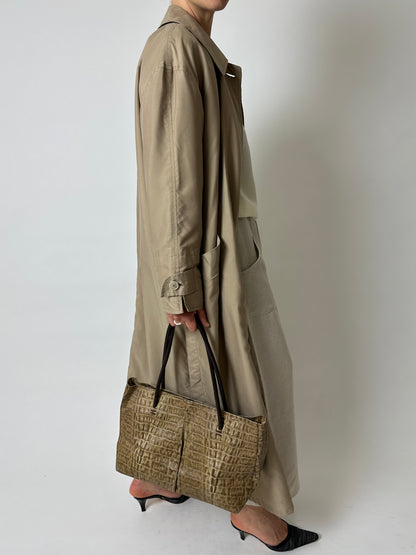 Long trench coat | Soft beige