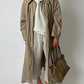 Long trench coat | Soft beige